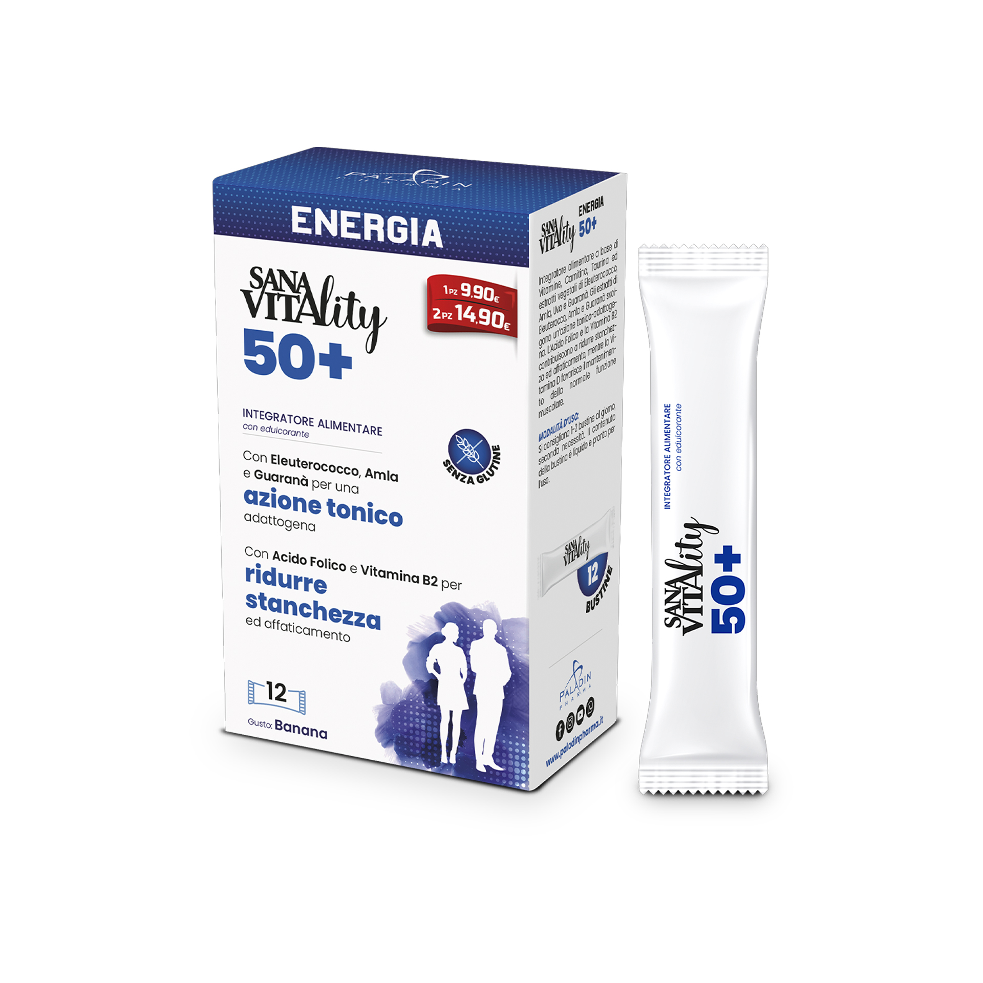 Sanavitality Energia 50+ 12 Stick Pack