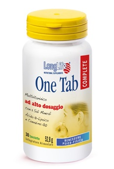 Longlife One Tab Complete Integratore multivitamine 30 Tavolette