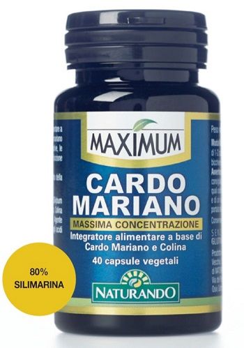 Maximum Cardo Mariano Integratore Fegato 40 Capsule