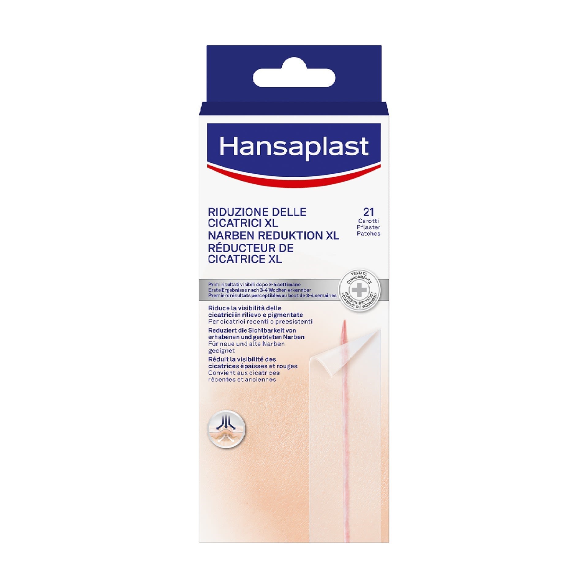 987876063 - CEROTTO RIDUZIONE DELLE CICATRICI XL HANSAPLAST 21 PEZZI - 0005637_3.jpg
