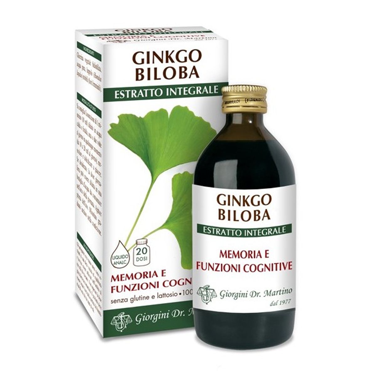 Ginkgo Biloba Estratto Integrale Integratore Memoria 200ml