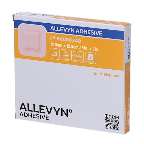 image - 901603833 - Medicazione idrocellulare adesiva sterile con schiuma di poliuretano a struttura tristratificata, 12,5x12,5cm, confezione da 3 pezzi. - 7882613_2.jpg