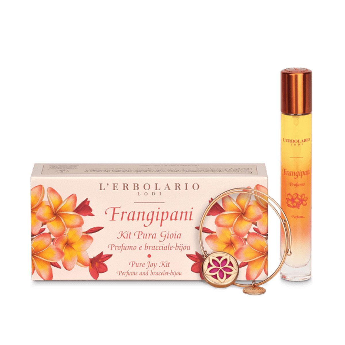 L'erbolario Frangipani Kit Pura Gioia Profumo Donna Tascabile + Bracciale