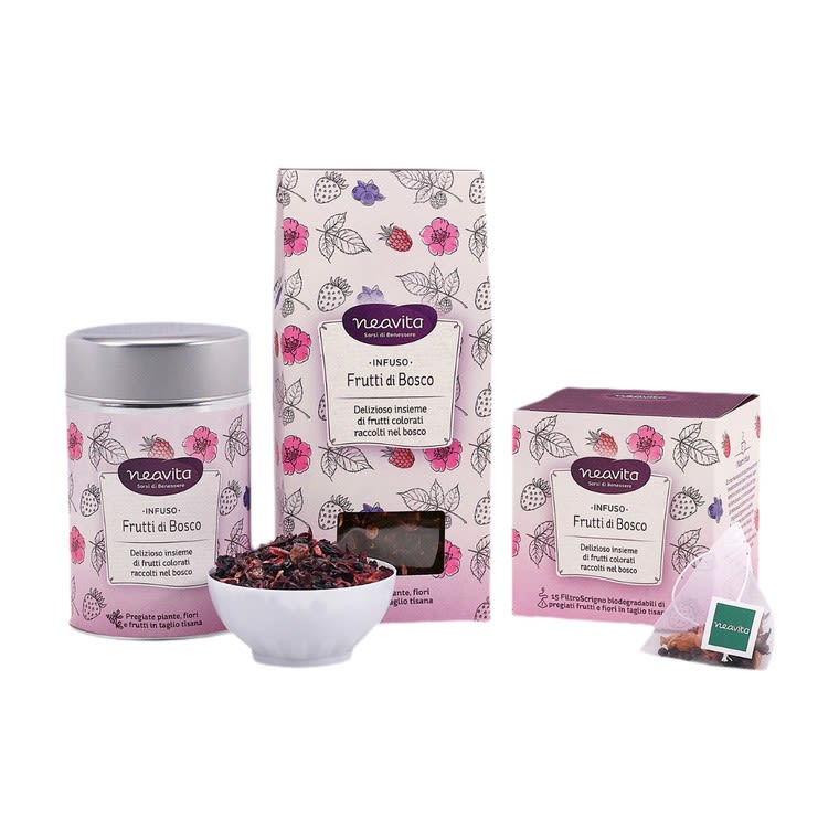 image - 926057579 - Ricarica da 100g di infuso ai frutti di bosco, una miscela di bacche e fiori in taglio tisana per preparare un infuso dal gusto intenso e avvolgente. - 4869428_2.jpg