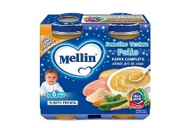 Mellin Pappa Completa Semolino Pollo E Verdure 2x200g