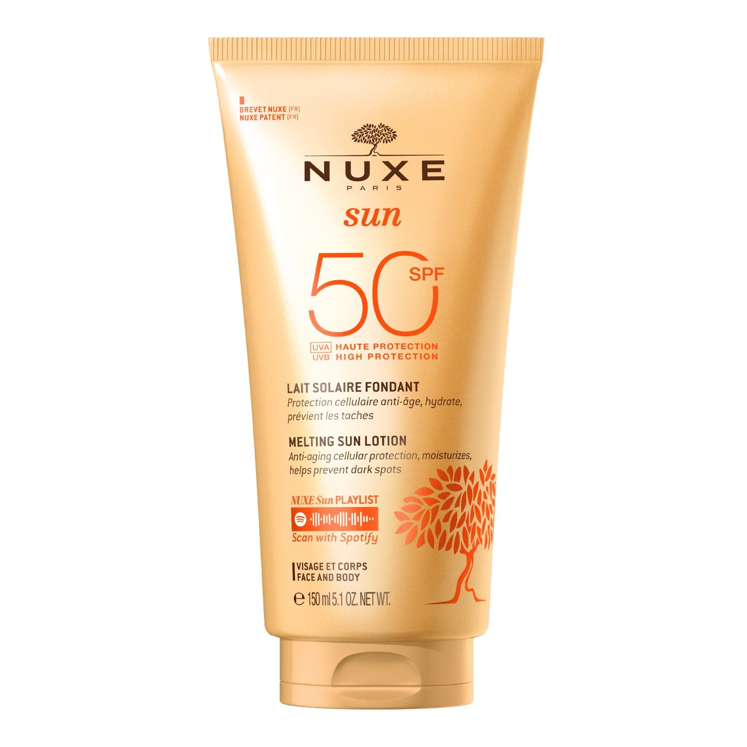 Nuxe Sun Latte Solare Viso E Corpo SPF 50 150ml