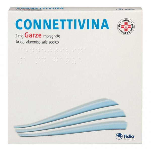 Connettivina 2mg Garze 10cmx10cm 10 Pezzi