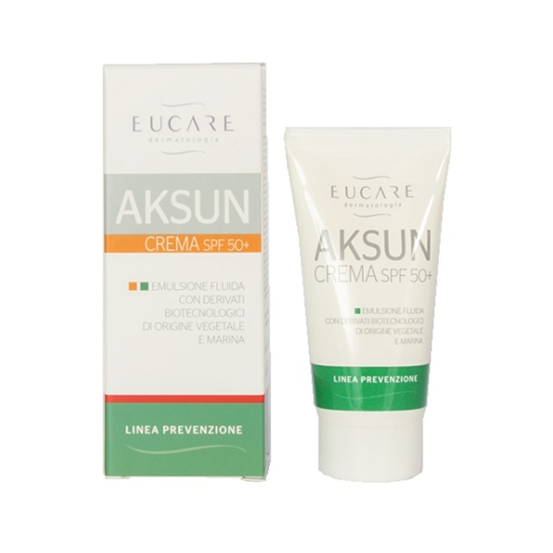 Eucare Aksun Crema Spf50+ Emulsione Fluida Viso 50ml