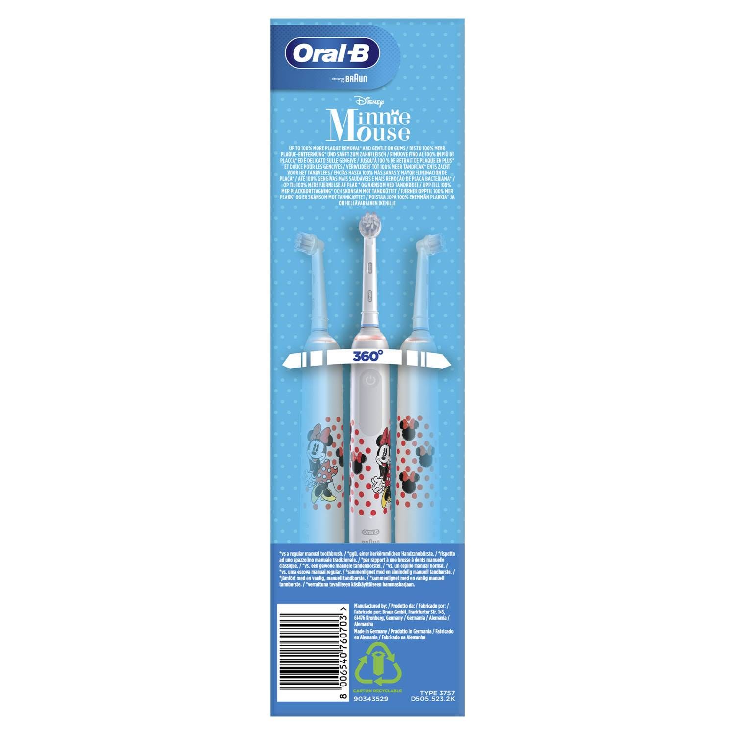 984796173 - Oral-B Pro 3 Junior Minnie Mouse Spazzolino Elettrico - 4741294_3.jpg