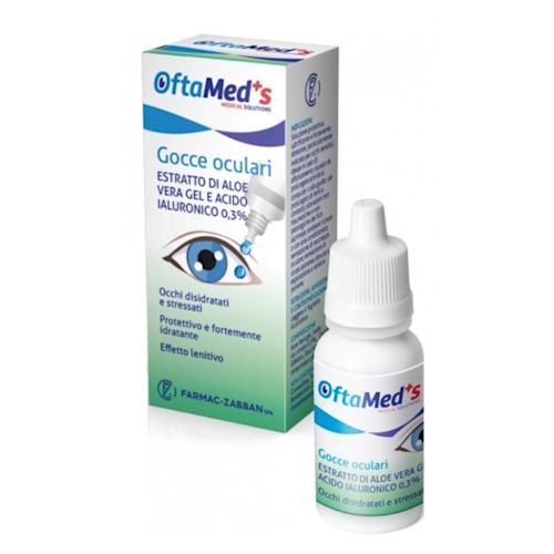 image - 935322166 - OFTAMED'S GOCCE OCULARI OCCHI DISIDRATATI E STRESSATI ESTRATTO ALOE VERA GEL E ACIDO IALURONICO 0,3% 10 ML - 4862275_2.jpg