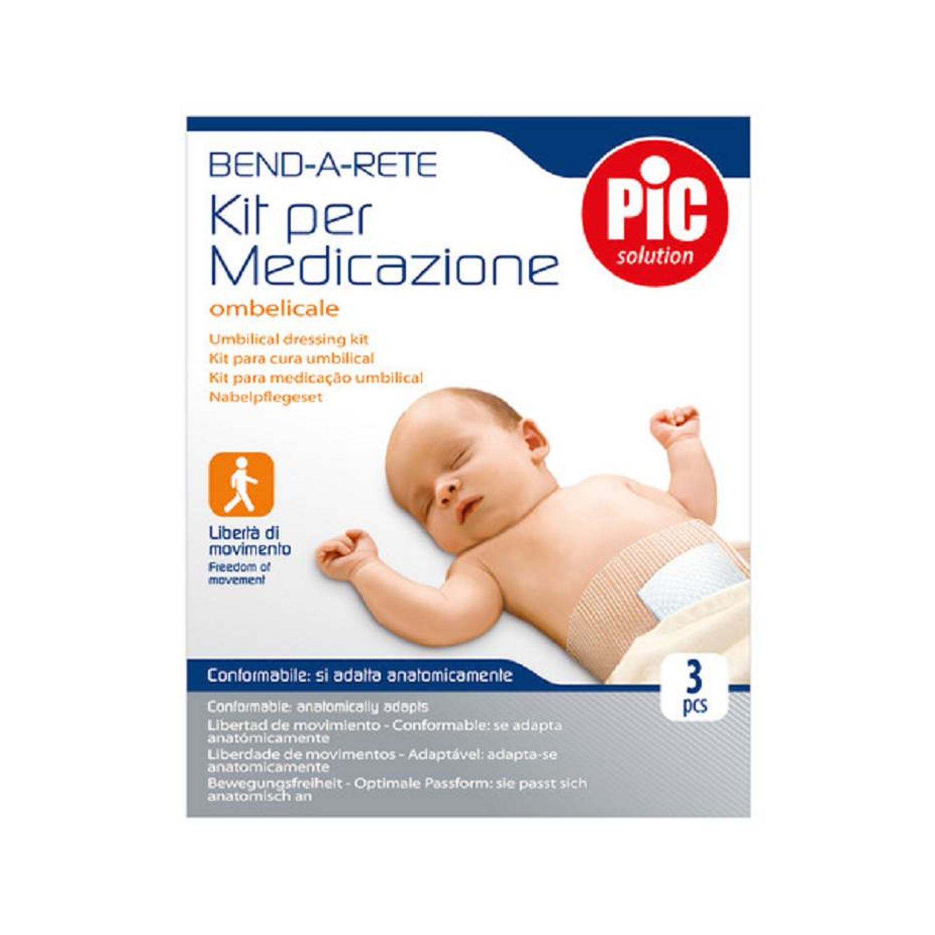 Pic Kit Benda A Rete Ombelicale 3 Pezzi