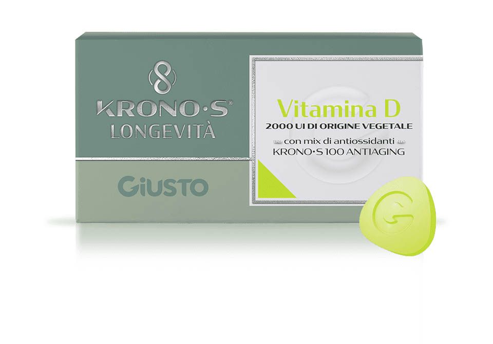 Giusto Kronos Longevità Vitamina D Integratore Anti ossidante 30 Compresse