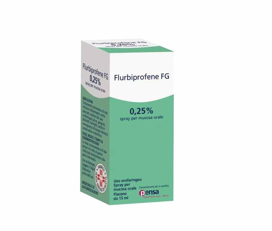 Flurbiprofene 0,25% Spray Mucosa Orale 15ml