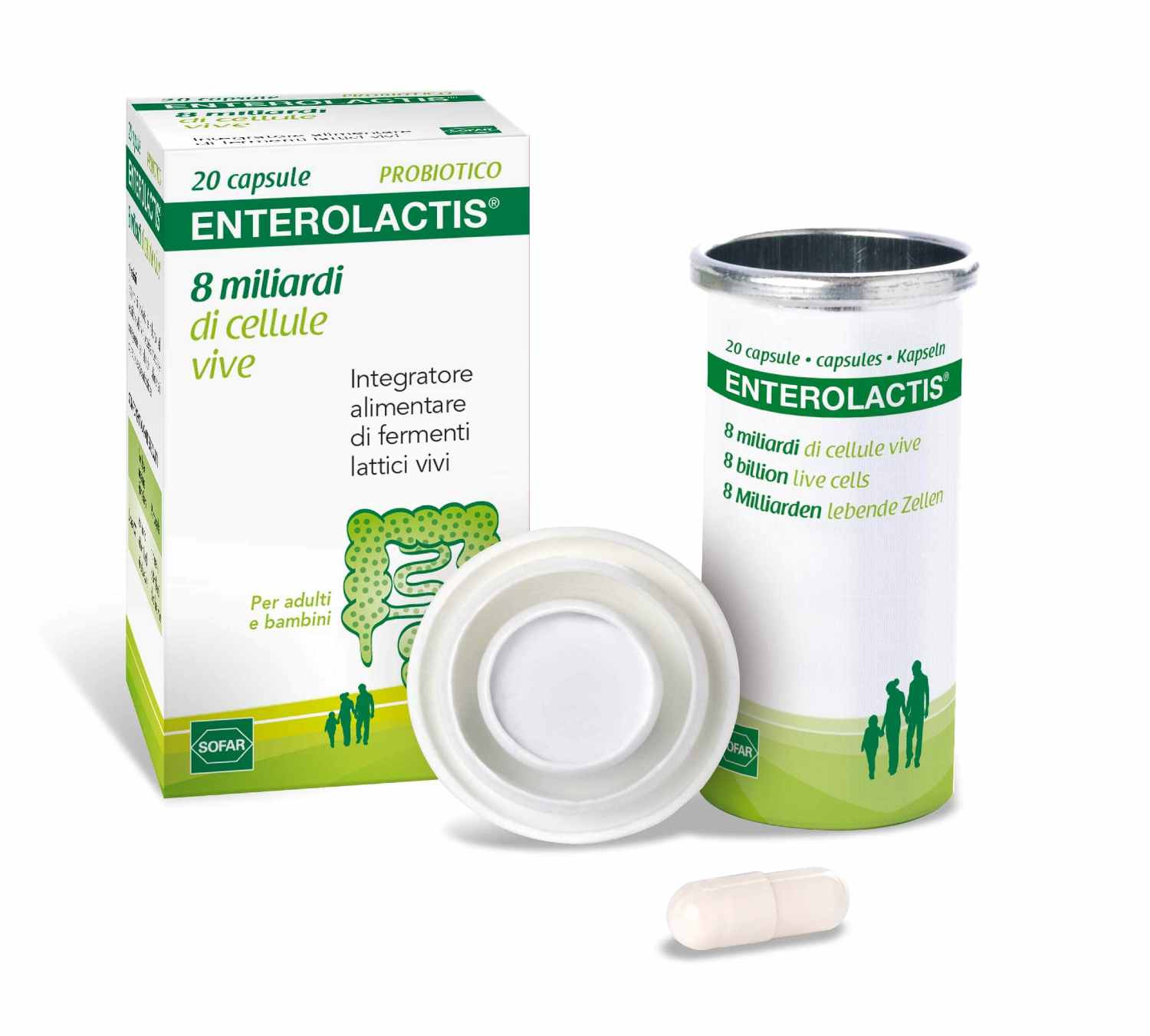 Enterolactis Integratore Fermenti Lattici 20 Capsule