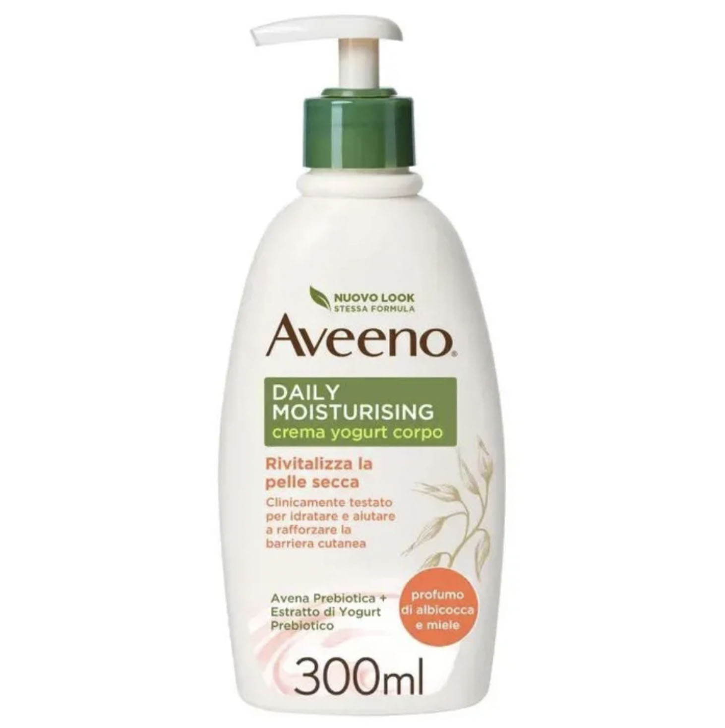 Aveeno Crema Corpo Yogurt Gusto Albicocca E Miele 300ml