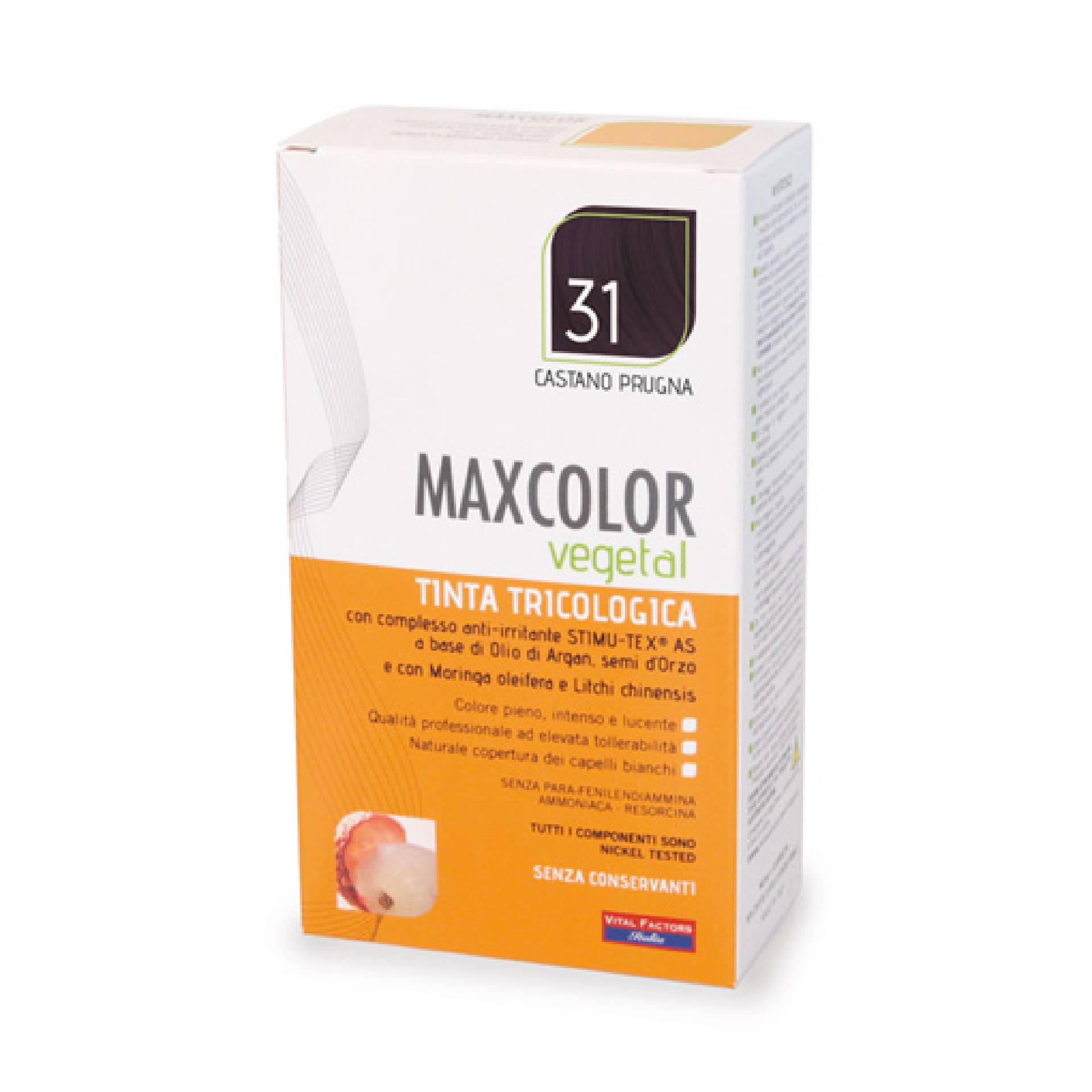 Maxcolor Vegetal Tintura 31 Castano Prugna 140ml