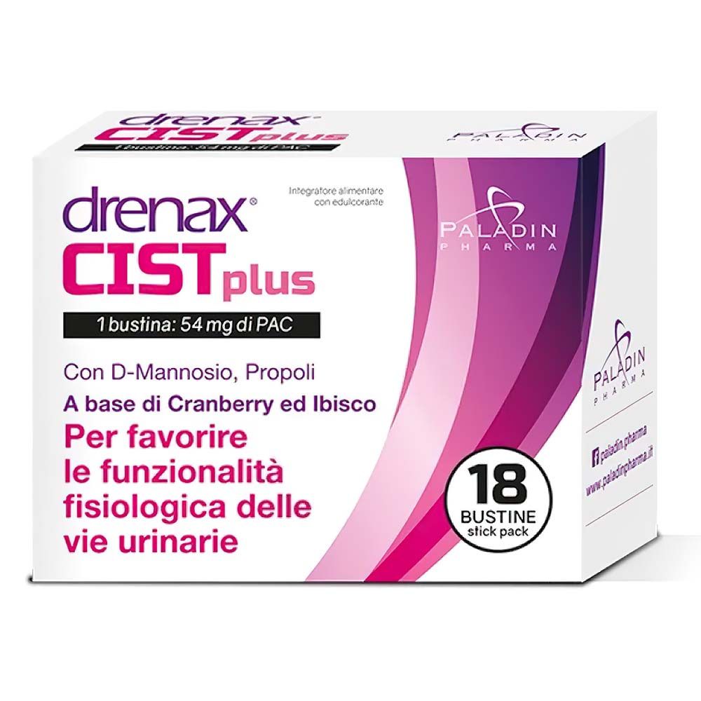 Drenax Forte Cist Plus Integratore Salute Intima Donna 18 Stick