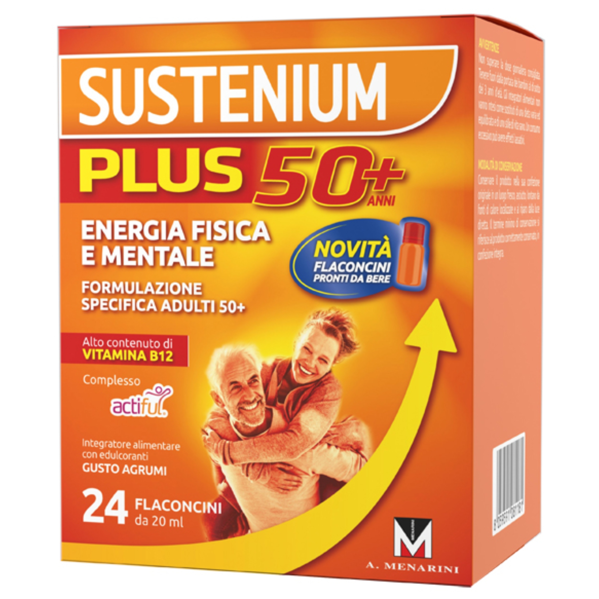 Sustenium Plus 50+ Integratore Energia E Vitalità 24 Flaconcini