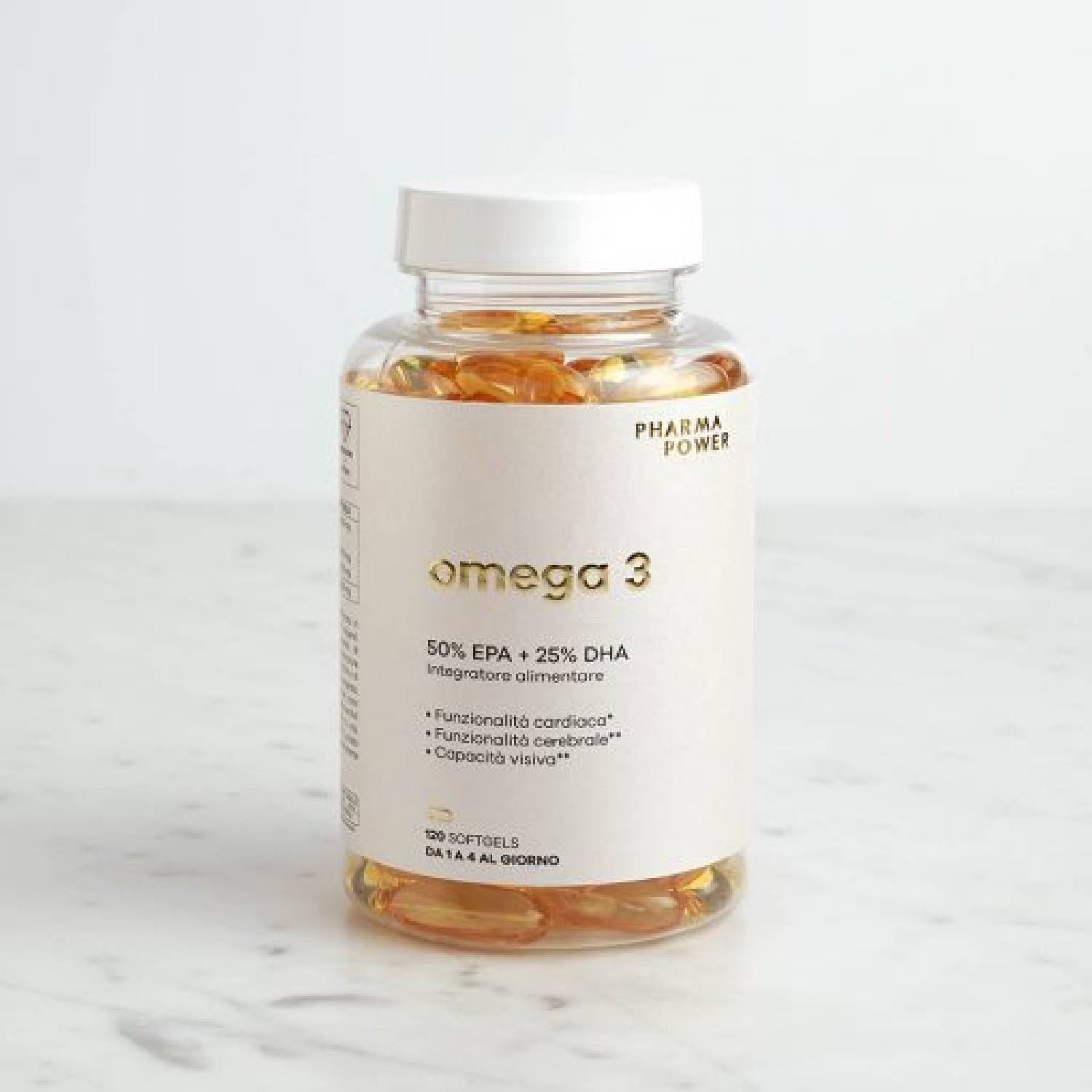 Pharmapower Omega 3 Integratore Funzionalità Cardiaca 120 Softgels