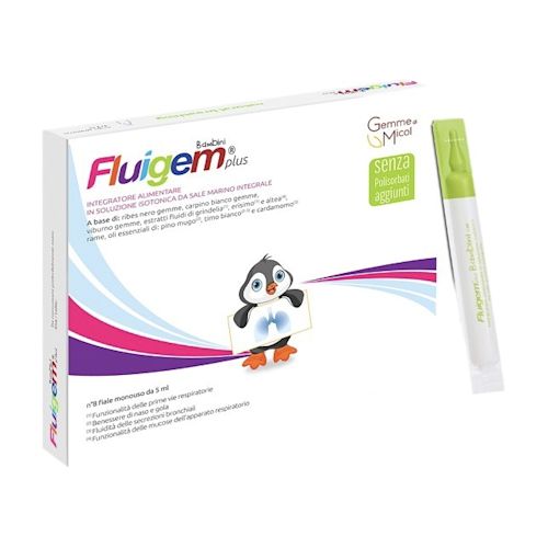 image - 950984979 - Fluigem Plus Bambini è un integratore alimentare in fiale da 5 ml, utile per il benessere di naso e gola dei bambini. - 4874945_2.jpg