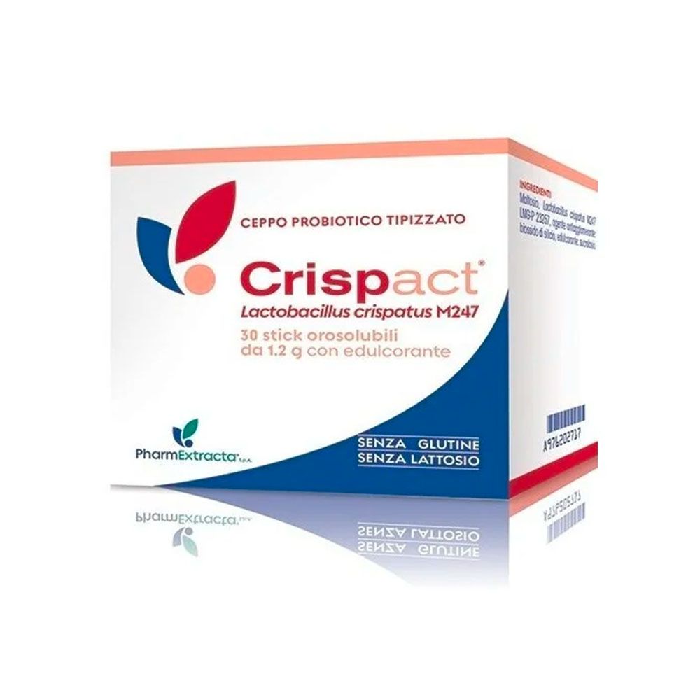 Crispact Integratore Flora Batterica Intestinale 30 Stick Orosolubili