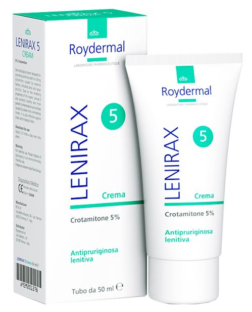 image - 939201378 - Lenirax 5 è una crema dermatologica al crotamitone 5% da 50 ml, indicata per alleviare il prurito causato da irritazioni cutanee e per proteggere la pelle da contaminazioni parassitarie. - 4866828_1.jpg