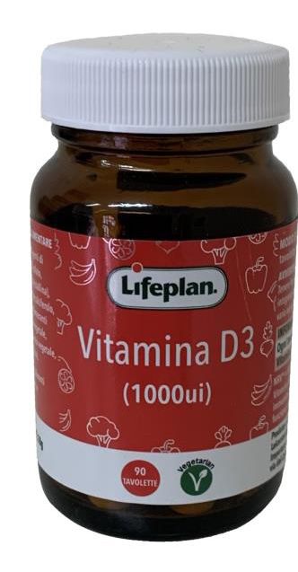 Lifeplan Vitamina D3 1000ui Integratore Vitamina D3 90 Compresse