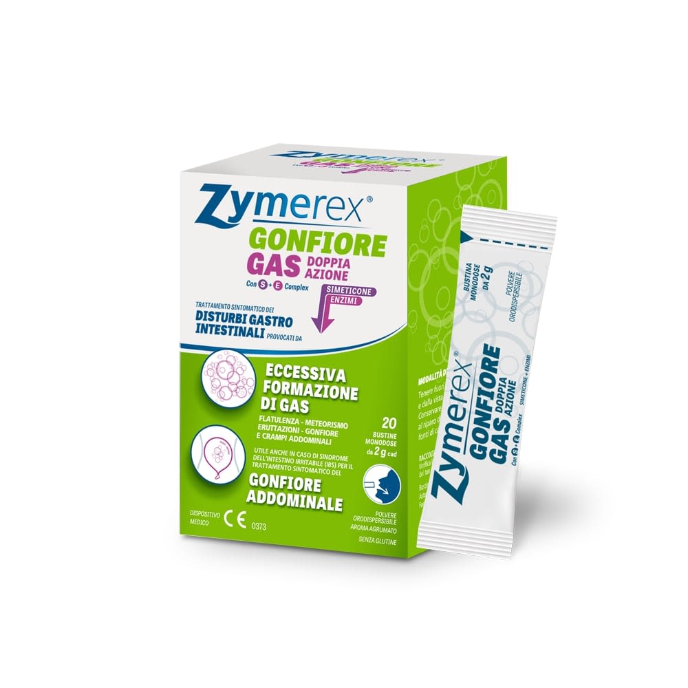 image - 982953655 - ZYMEREX GONFIORE GAS DOPPIA AZIONE CON S+E COMPLEX 20 BUSTINE MONODOSE DA 2 G - 4739182_4.jpg