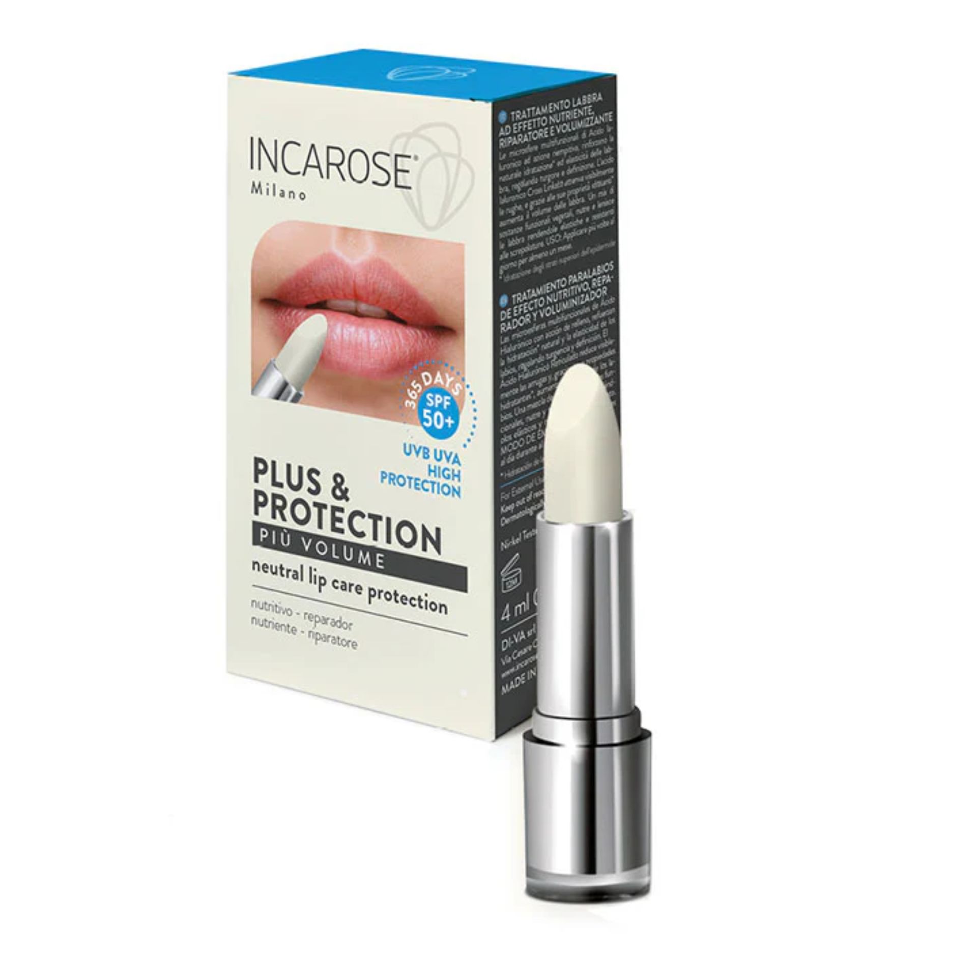 950276030 - INCAROSE PIU'VOLUME NEUTRAL LIP CARE PLUS & PROTECTION SPF 50+ 4 ML - 4819980_1.jpg