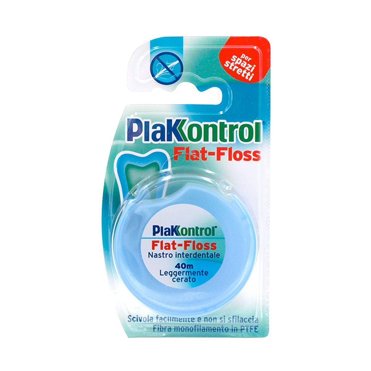 Plakkontrol Flat Floss Filo Interdentale 40m