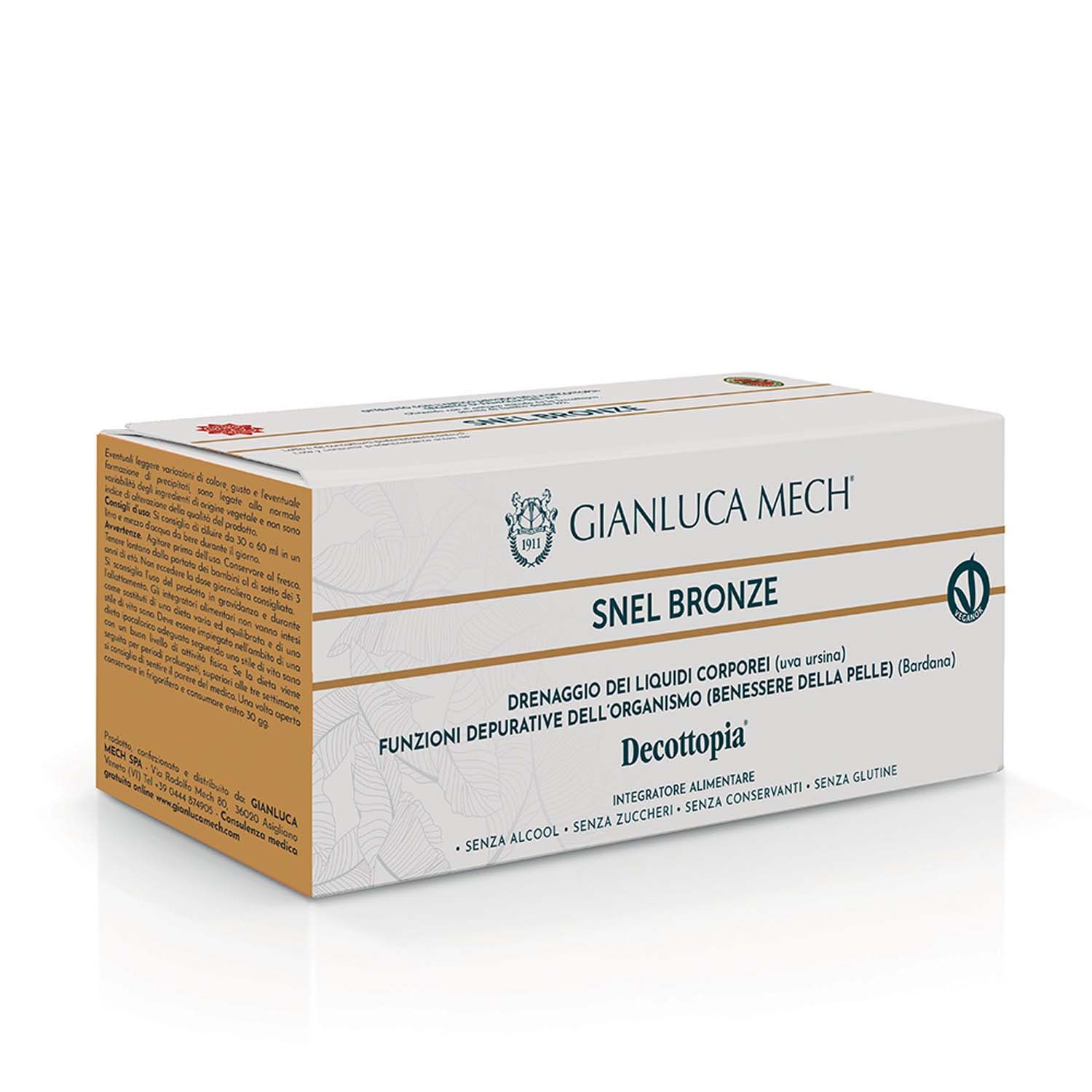 Gianluca Mech Snel-bronze Integratore Drenante Gambe 8 Stick 30ml