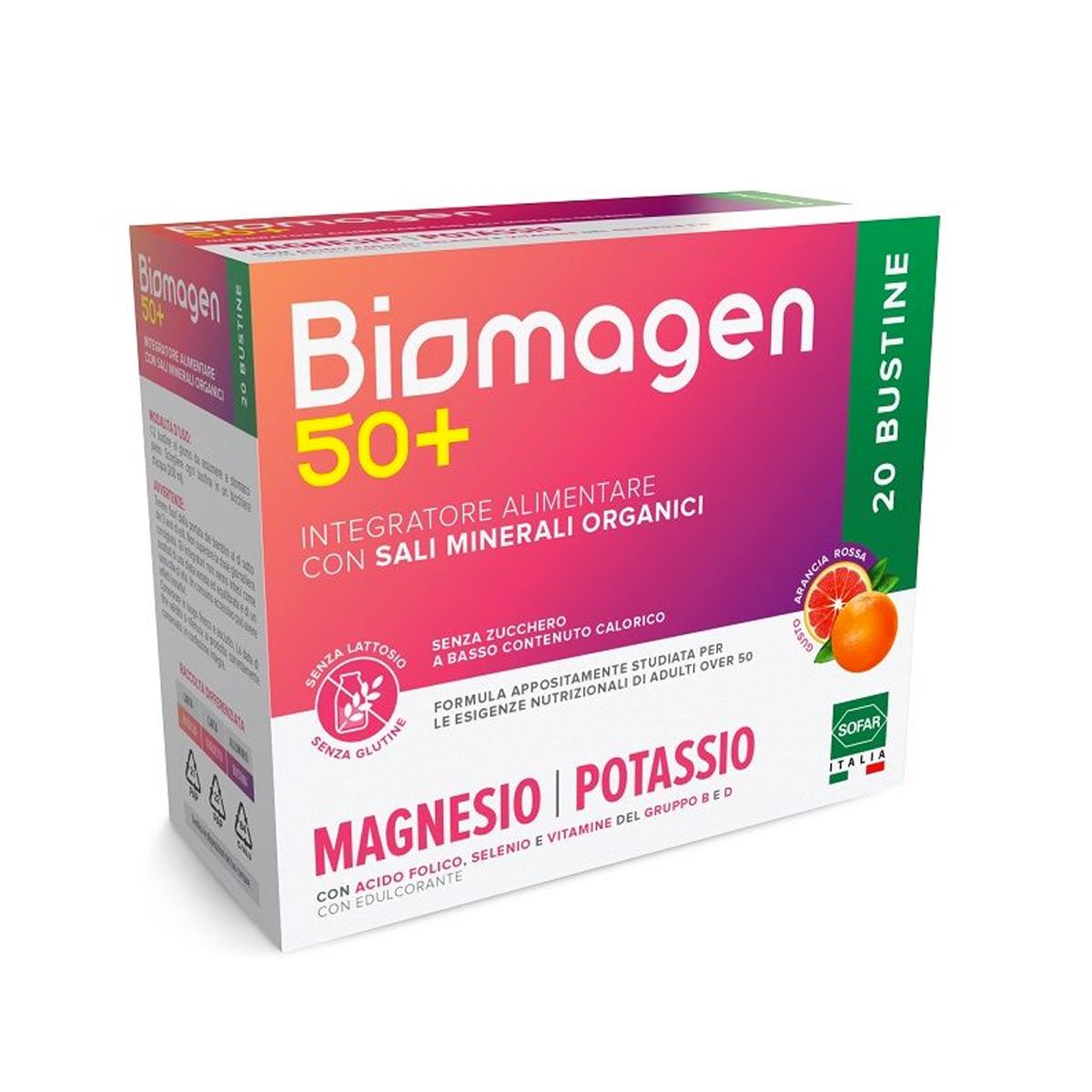 Biomagen 50+ Integratore Salino 20 Bustine