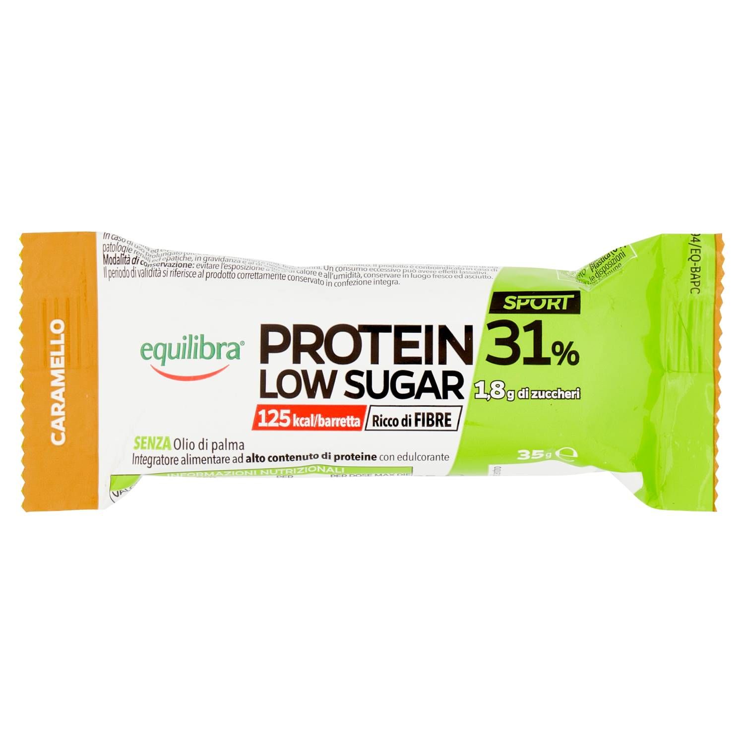 Equilibra Protein 31% Low Sugar Caramello 35g