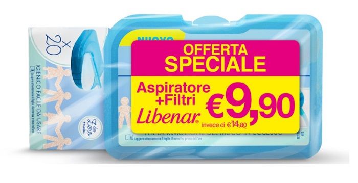 Libenar Bi-pacco Aspiratore Soft + 25 Filtri