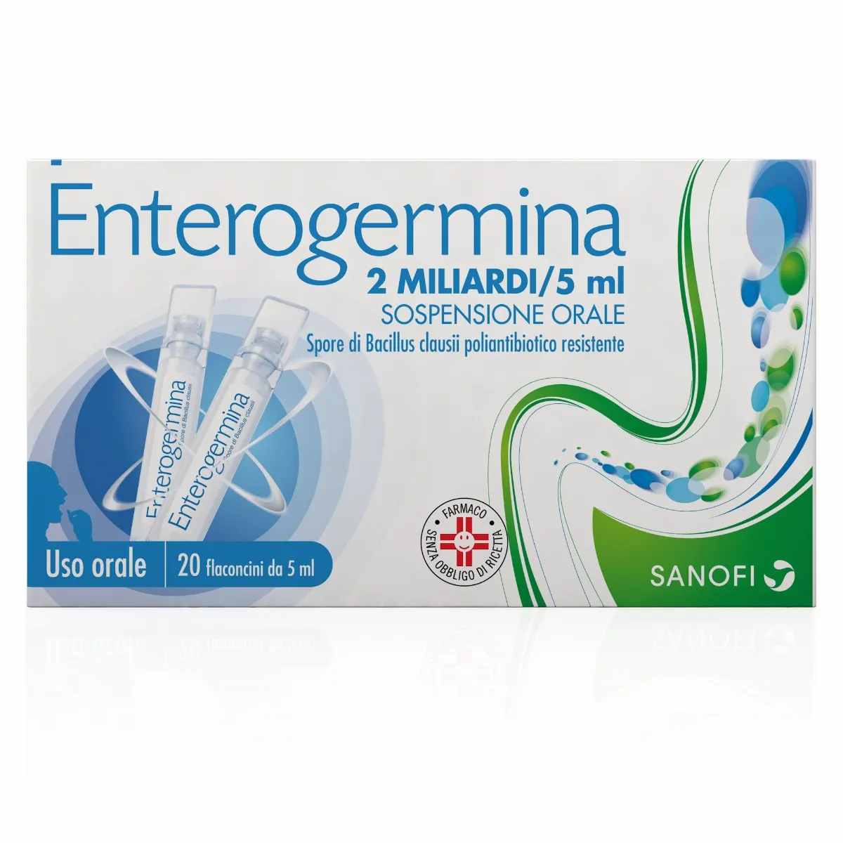 Enterogermina 2miliardi/5ml Sospensione Orale 20 Flaconcini