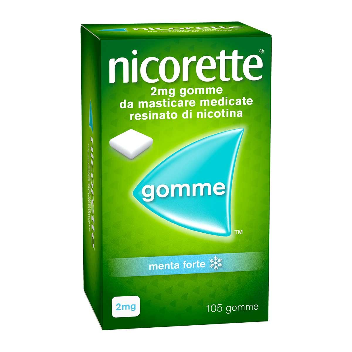 Nicorette 2 Mg Gomme Da Masticare Medicate Gusto Menta Forte 105 Pezzi