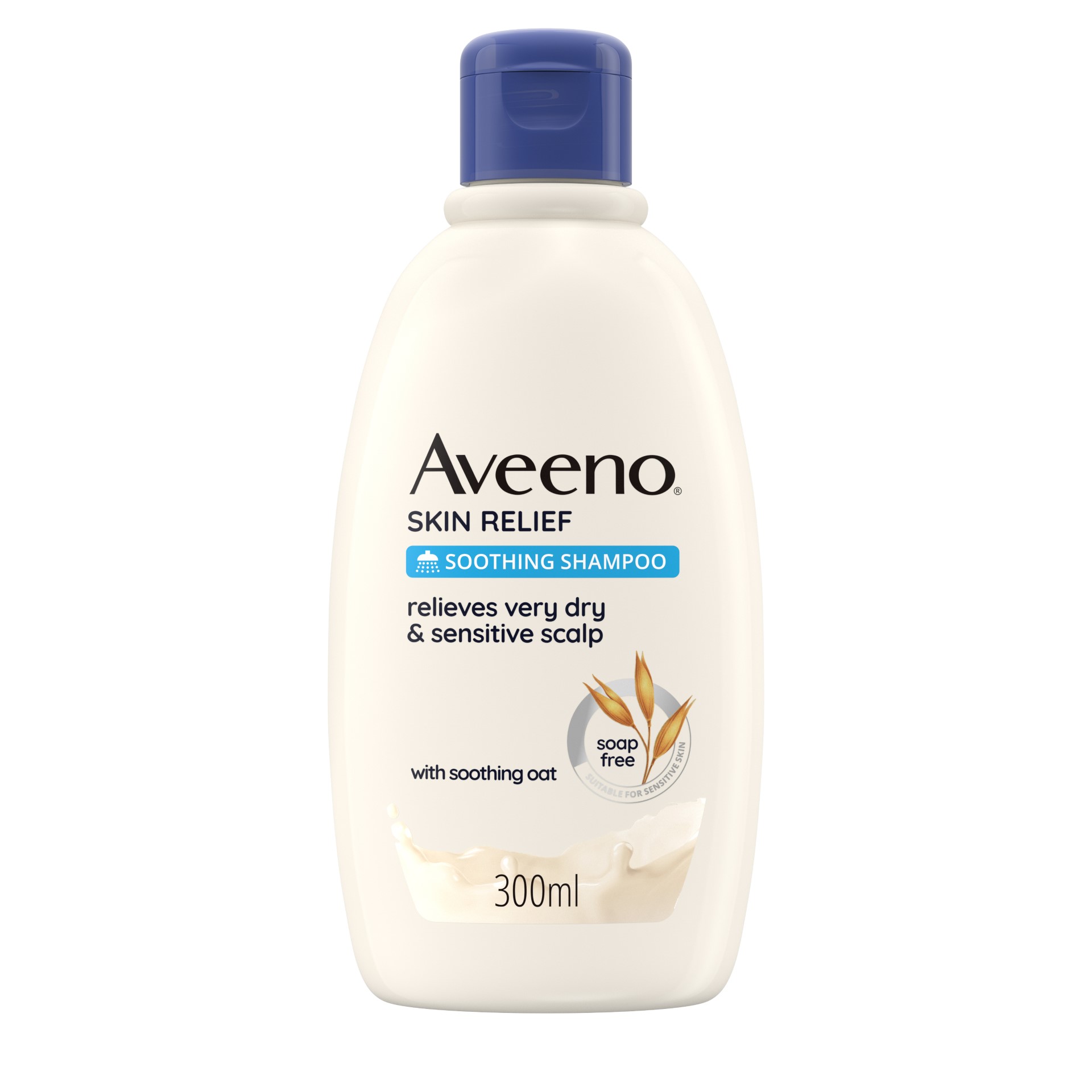 Aveeno Skin Relief Shampoo Naturale Cuoio Capelluto Secco Senza Sapone 300ml