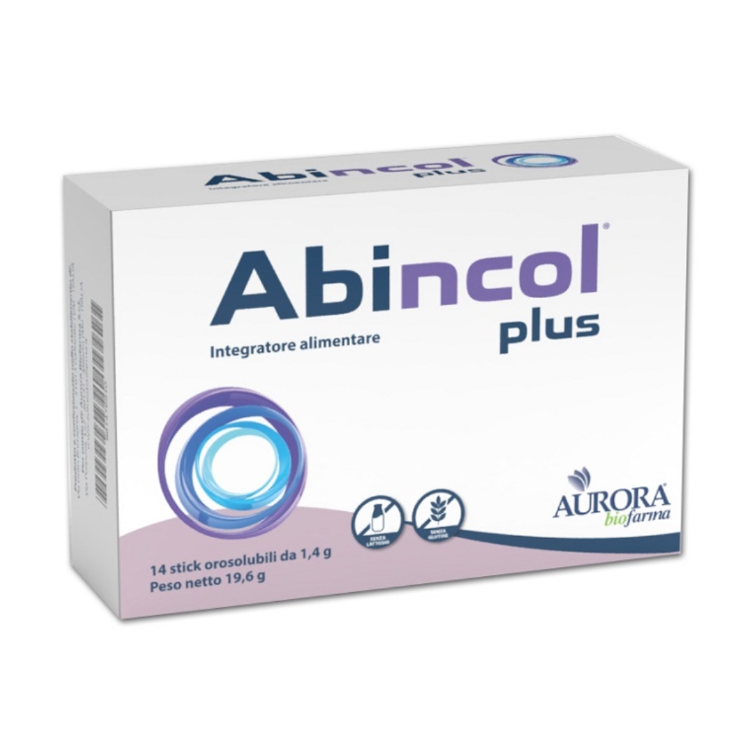 Abincol Plus Integratore Intestino Irritabile Con Probiotici 14 Stick Orosolubili