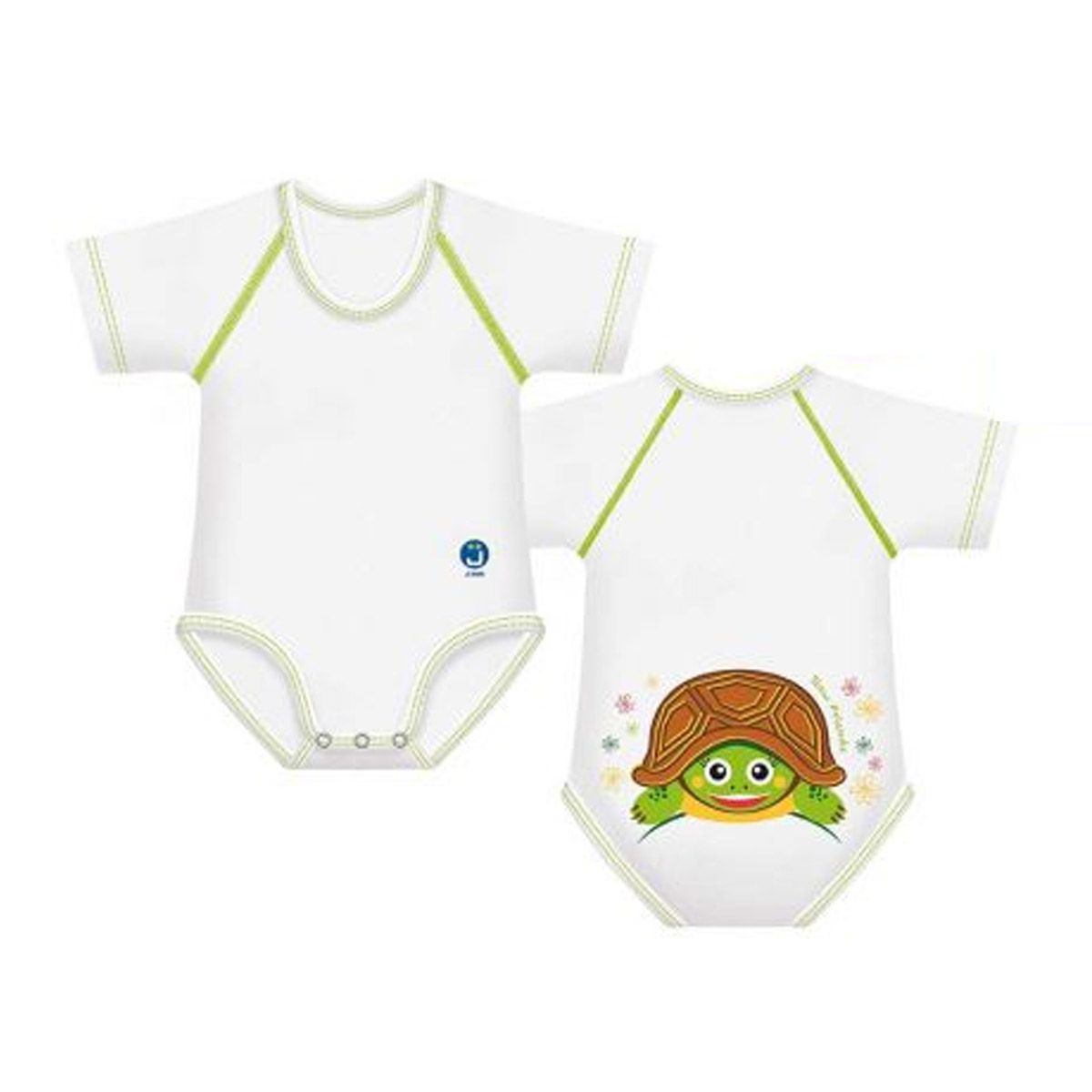 J-bimbi Slow Friends Body Neonato 0-36 Mesi Tartaruga