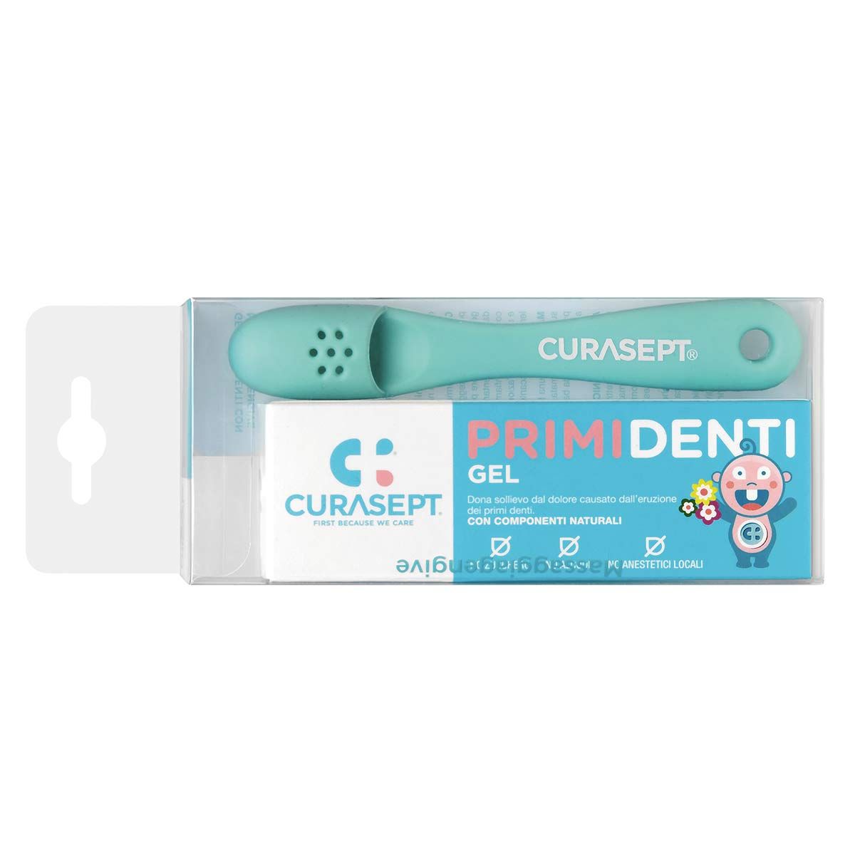 Curasept Kit Gel Primi Denti 20ml + Massaggiagengive