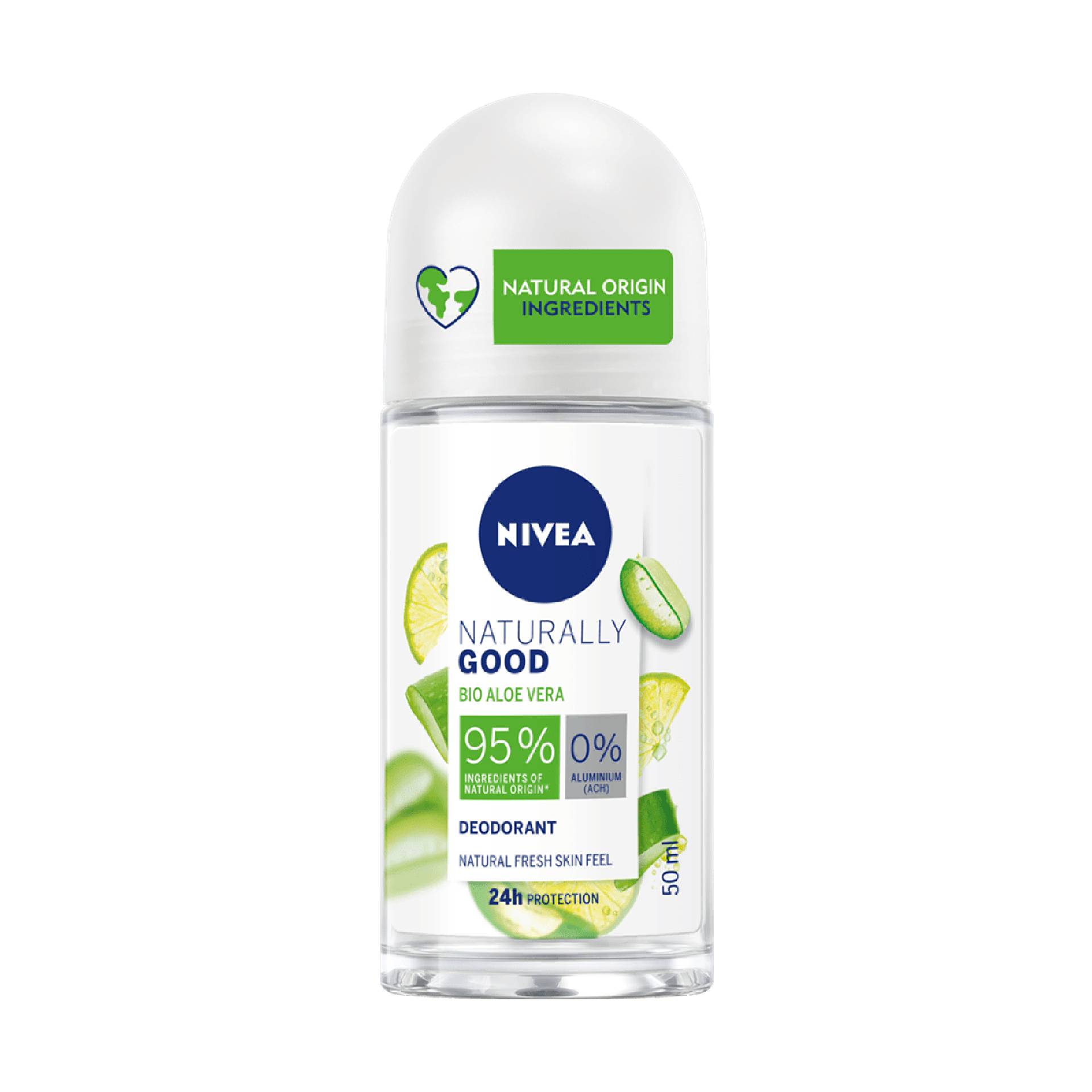 Nivea Deo Naturally Good Roll On Bio Aloe Vera 50ml