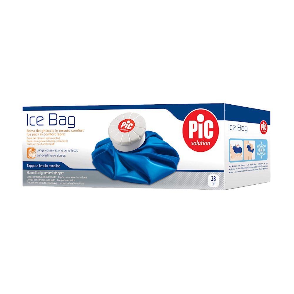 image - 912320912 - Borsa del ghiaccio Comfort da 28cm, realizzata in tessuto a doppio strato per una lunga conservazione del freddo, con tappo ermetico e guaina di sicurezza. - 7879563_2.jpg