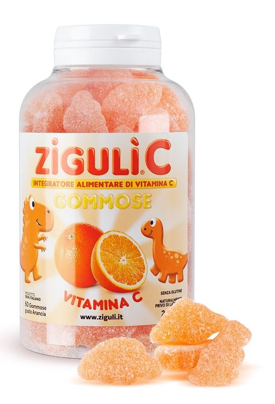 Ziguli C Gusto Arancia Integratore a base di Vitamina C 60 Gommose