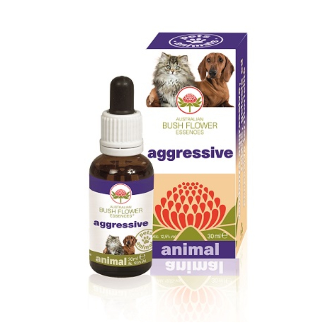 Australian Bush Flower Essences Aggressive Gocce Per L'umore Degli Animali 30ml