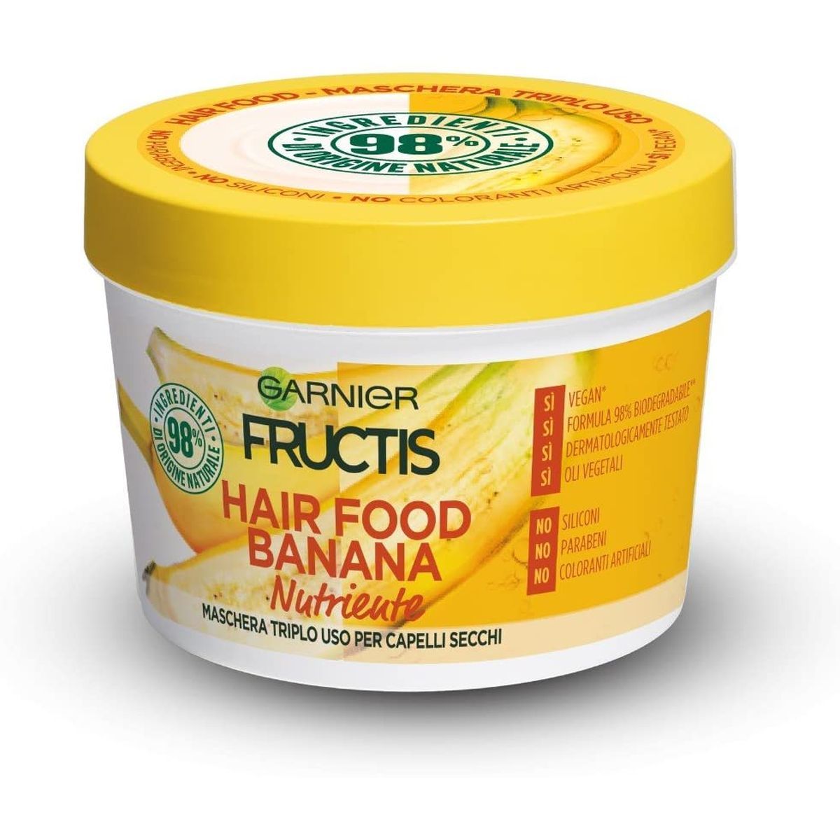 Garnier Fructis Hair Food Banana Maschera Capelli Secchi 390ml