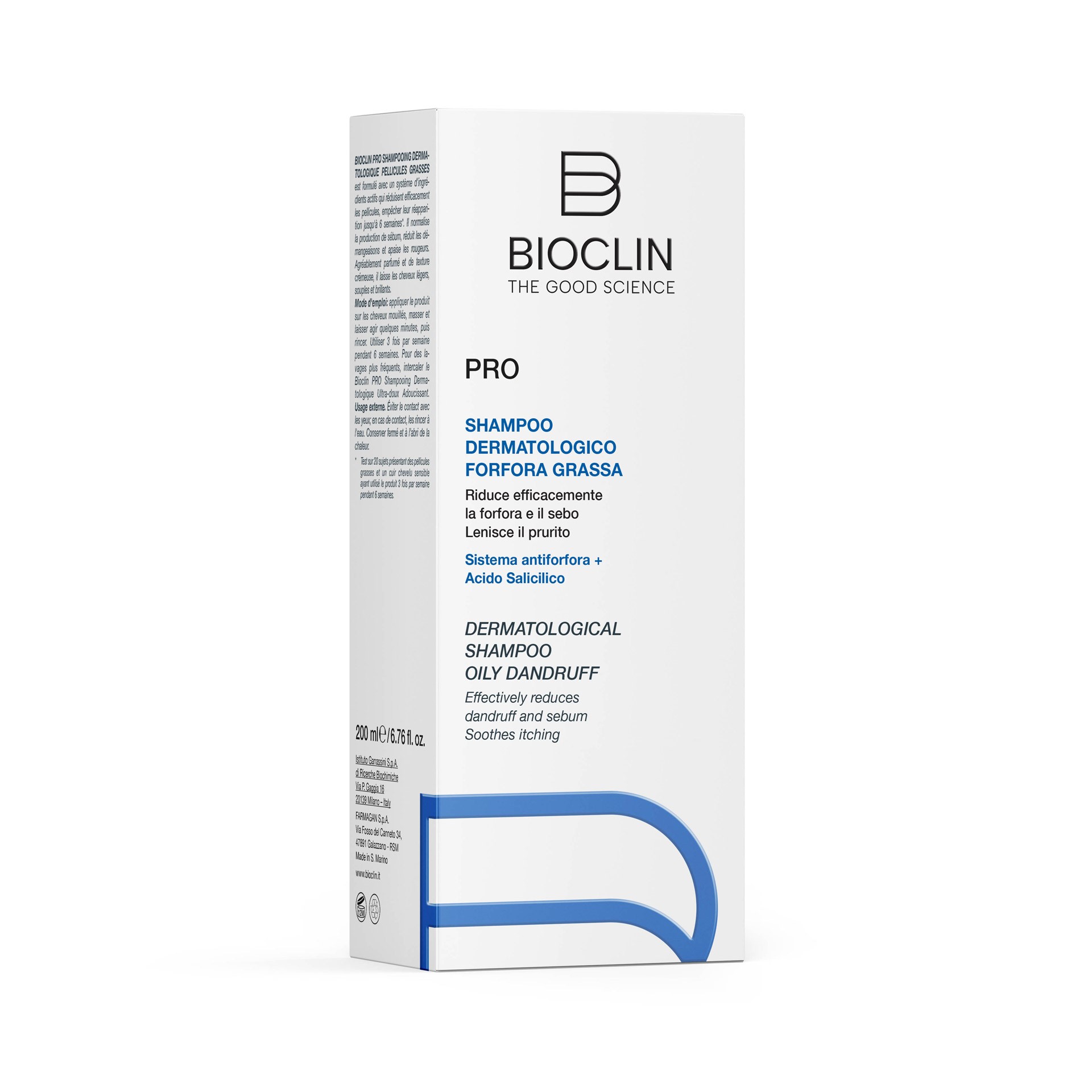 Bioclin Pro Shampoo Dermatologico Per Forfora Grassa 200ml