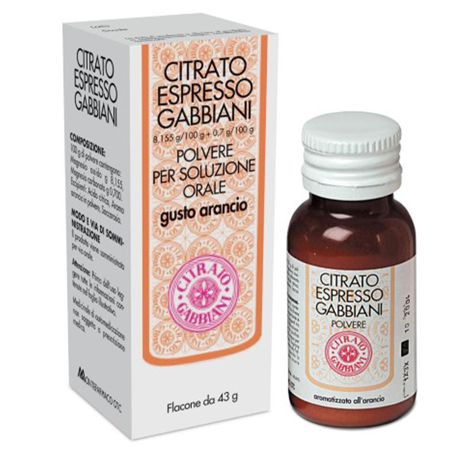 Citrato Espresso Gabbiani Gusto Arancia 43g