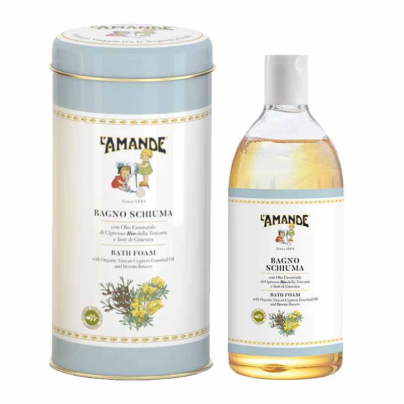 L'amande Bagno Schiuma Cipresso Bio Della Toscana E Fiori Di Ginestra 500ml