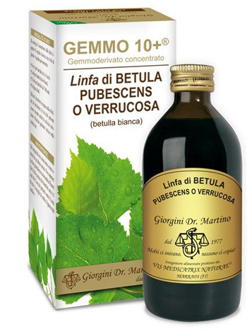 Dr. Giorgini Gemmo 10+ Linfa Betulla Bianca Integratore Ritenzione Idrica 200ml