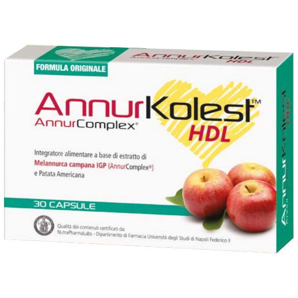 di-va srl annurkolest hdl integratore di melannurca 30 capsule uomo